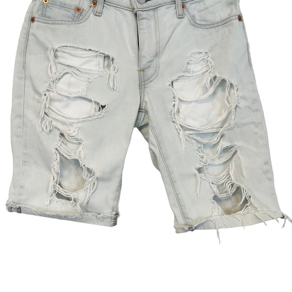 Levi’s | 511 Slim Distressed Shorts Light Wash Size 29 - Picture 5 of 14